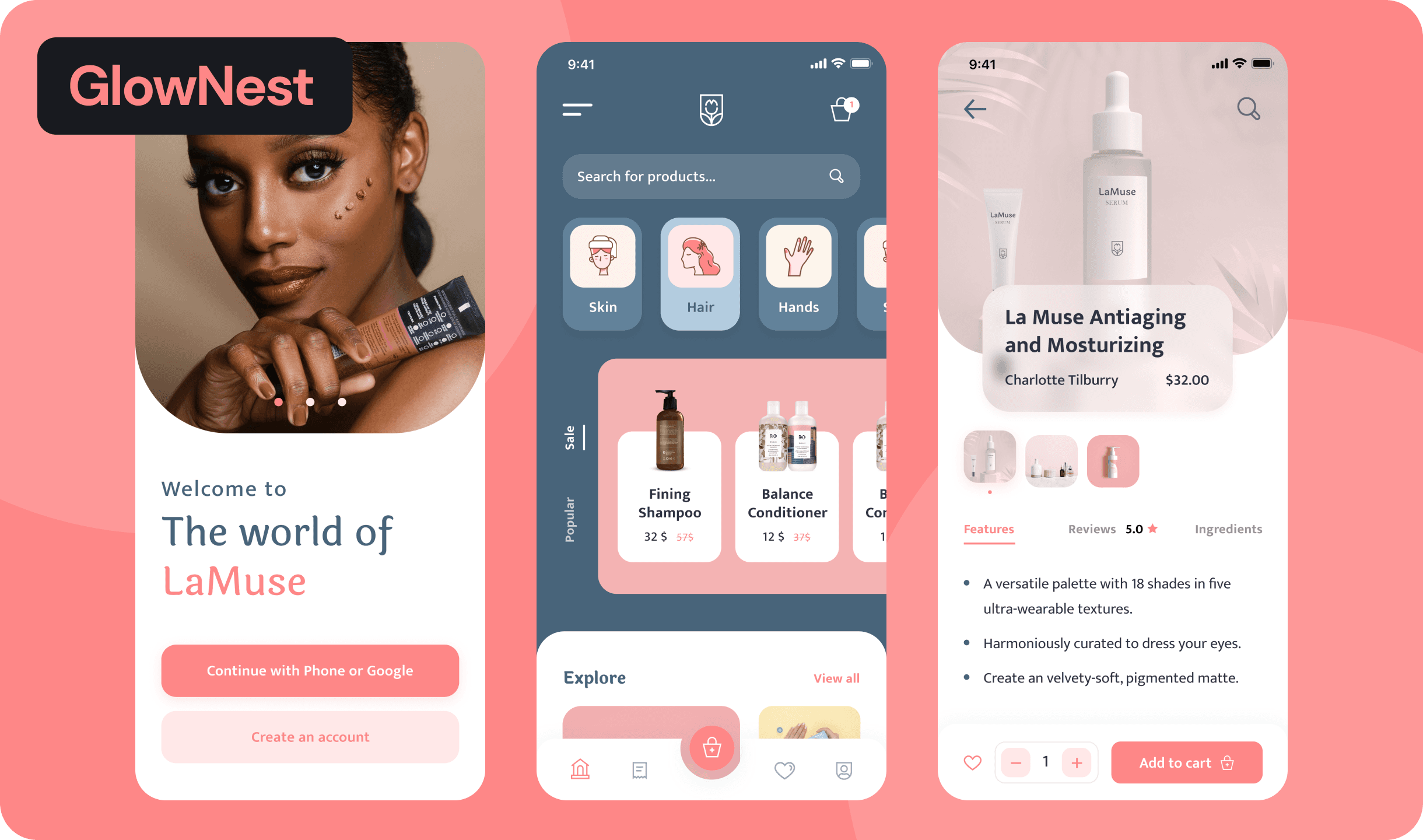GlowNest theme preview